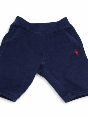 Polo Ralph Lauren Baby 3M Navy Cotton Sweatpants Red Pony Logo Cozy Luxe